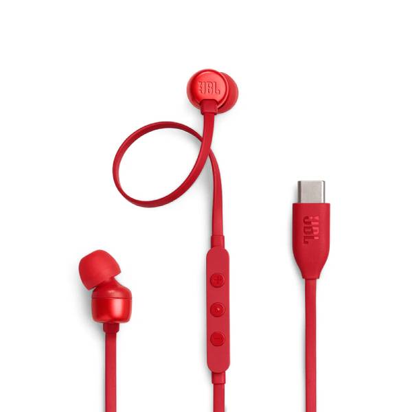 JBL Tune 310C In-Ear Headphones, Red