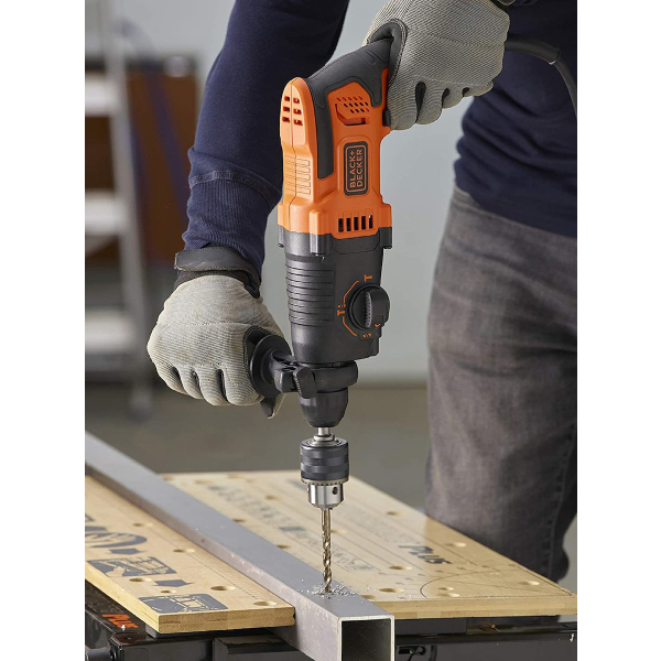 BLACK & DECKER BEHS01-QS Electric Rotary Hammer Drill 650W | Black-decker| Image 4