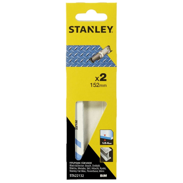 STANLEY STA22132-XJ Λεπίδες για Σπαθοσέγες 2τμχ