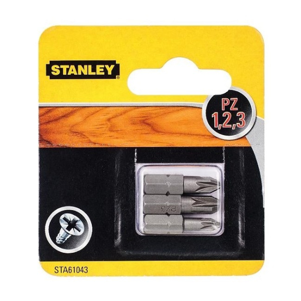 STANLEY STA61043-XJ Screwdriver Bit Set 3pcs