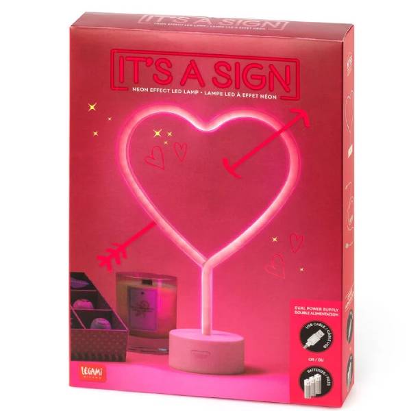 LEGAMI LL0003 Neon Effect LED Lamb - It's a Sign, Love | Legami| Image 3