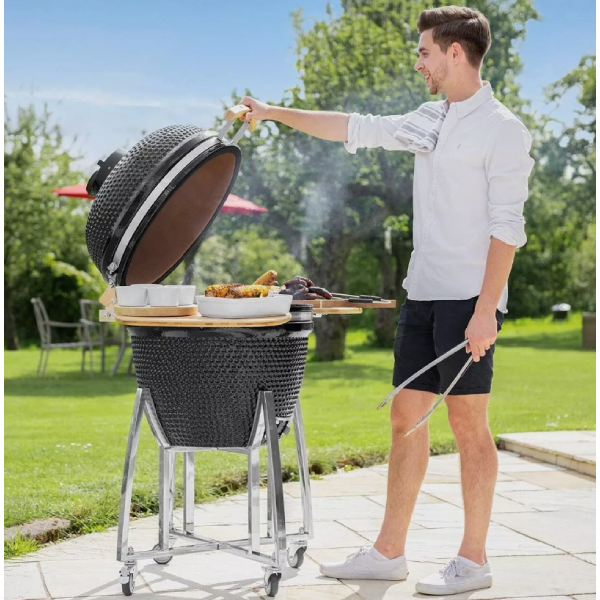 KAMADO IMS-26 BLACK Ψησταριά Κάρβουνου Φ66cm | Kamado| Image 4