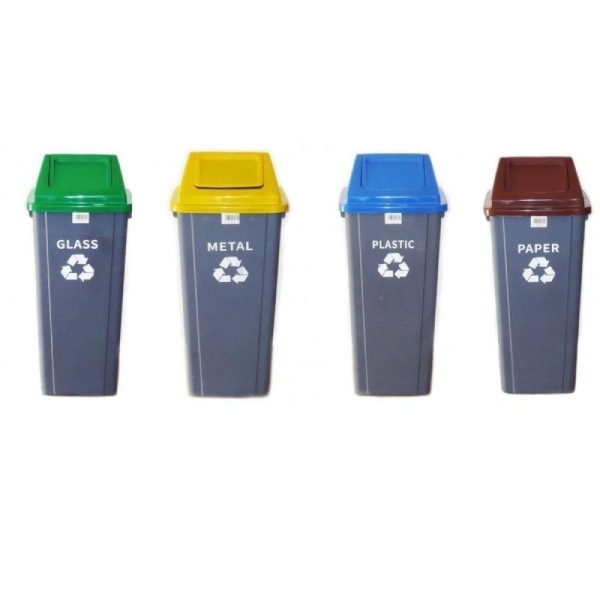 Plastic Glass Recycling Bin 90L | Bins| Image 3