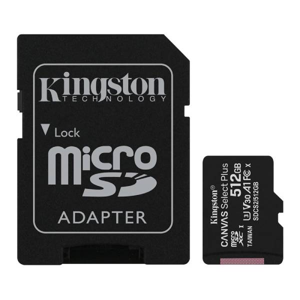 KINGSTON Canvas Select Plus MicroSDXC Κάρτα Μνήμης, 512 GB