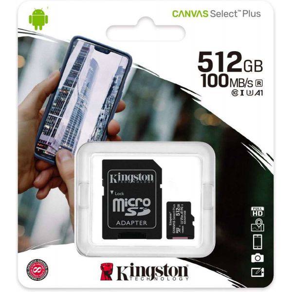 KINGSTON Canvas Select Plus MicroSDXC Κάρτα Μνήμης, 512 GB | Kingston| Image 2