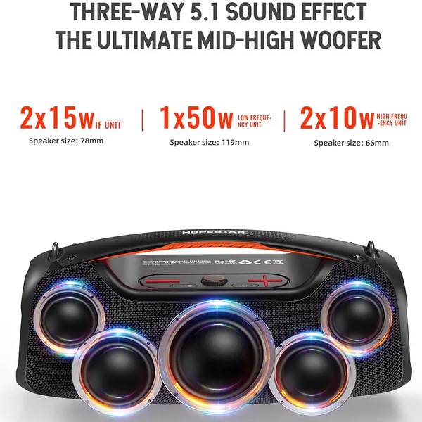 HOPESTAR A60 Portable Speaker with Karaoke | Hopestar| Image 2