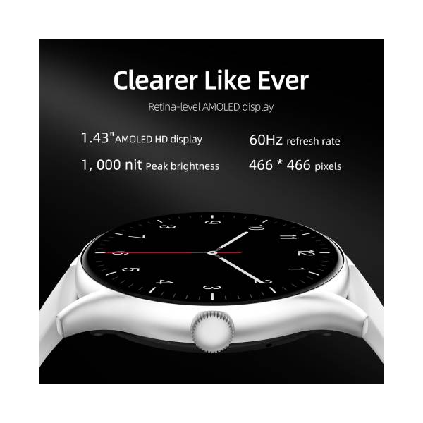 QCY GT S8 Smartwatch, Μαύρο | Qcy| Image 2