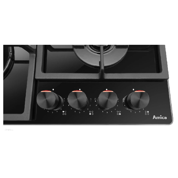 AMICA PGCD6101APFB Gas Hob, Black | Amica| Image 4