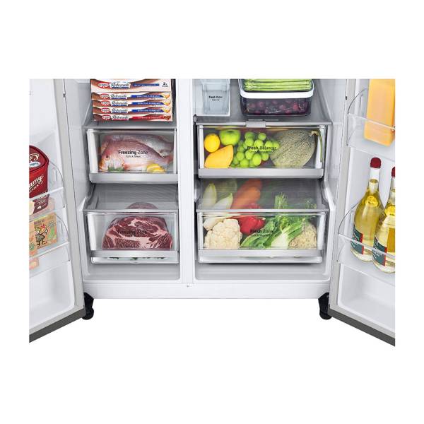 LG GSXV81PZLE Refrigerator Side by Side With Water Tank, Silver | Lg| Image 4