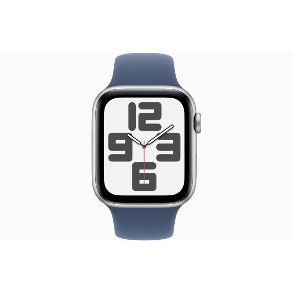 Apple Smartwatch SE GPS + Cell. 44mm, Ασημένιο Αλουμίνιο με Denim Αθλητικό Λουράκι - Small/Medium | Apple| Image 2