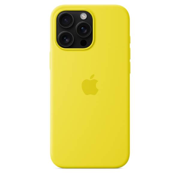 APPLE Silicone Case With MagSafe For iPhone 16 Pro Max Smartphone, Star Fruit Yellow  | Apple| Image 4