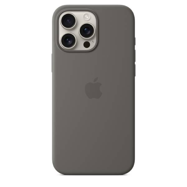 APPLE Silicone Case With MagSafe For iPhone 16 Pro Max Smartphone, Stone Gray | Apple| Image 2