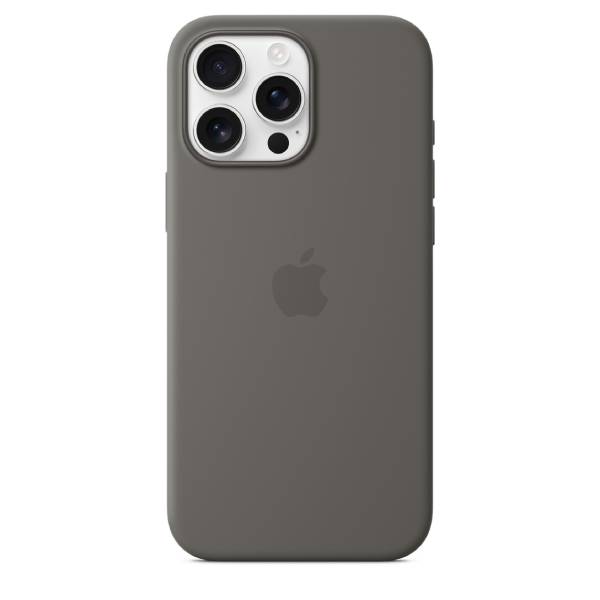 APPLE Silicone Case With MagSafe For iPhone 16 Pro Max Smartphone, Stone Gray | Apple| Image 3