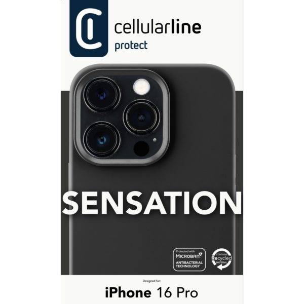 CELLULARLINE Sensation Θήκη Σιλικόνης Για iPhone 16 Pro Smartphone, Μαύρο | Cellular-line| Image 5