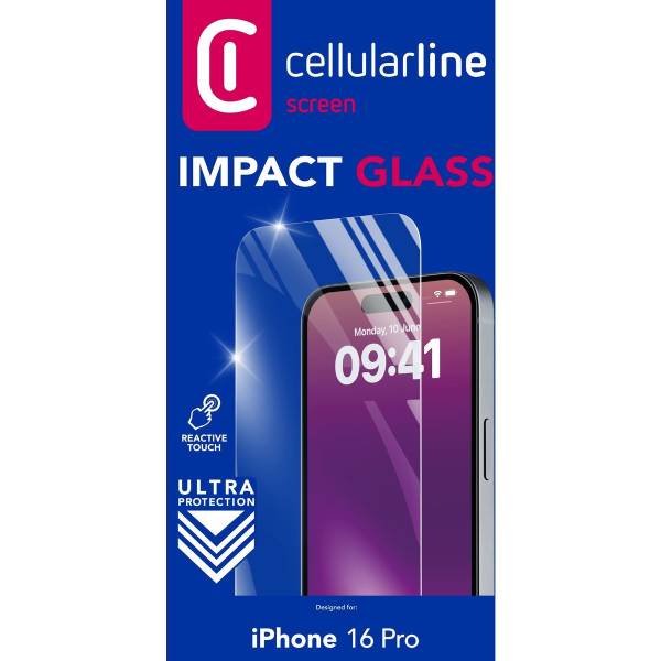 CELLULARLINE Προστατευτικό Γυαλί Οθόνης Για iPhone 16 Pro Smartphone | Cellular-line| Image 3