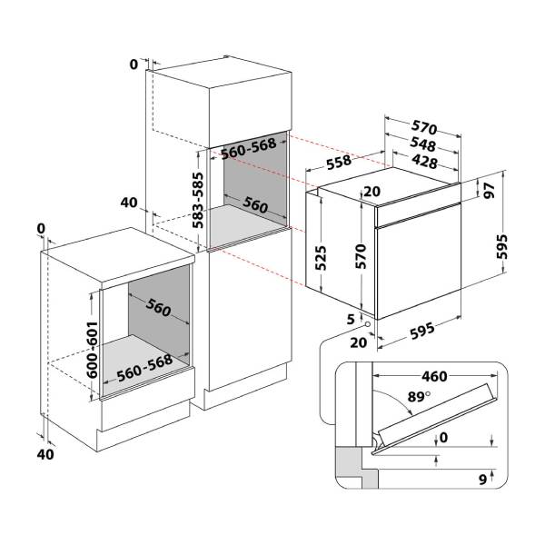 HOTPOINT FA4S 544 IX H Εντοιχιζόμενος Φούρνος, Inox | Hotpoint-ariston| Image 5