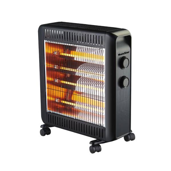 MATESTAR MAT-22BK Quartz Heater, Black 2200 Watts