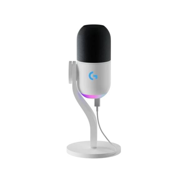 LOGITECH G YETI GX RGB Wired Gaming Microphone, White