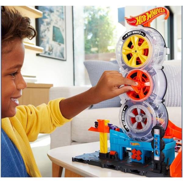 MATTEL Hot Wheels, Πίστα Super Twist Tire Shop | Mattel| Image 4