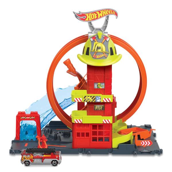 MATTEL Hot Wheels City, Πίστα Super Loop Πυροσβεστικός Σταθμός | Mattel| Image 2