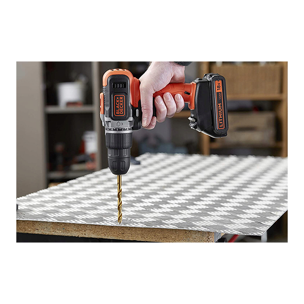 BLACK & DECKER BCD003C1 Cordless Impact Drill Driver 18V, 1X1.5 Ah | Black-decker| Image 4