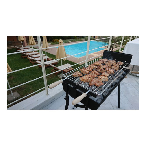 Charcoal Grill Cypriot Foukou TOMACHON Black 70Χ36 cm | Korakas| Image 4