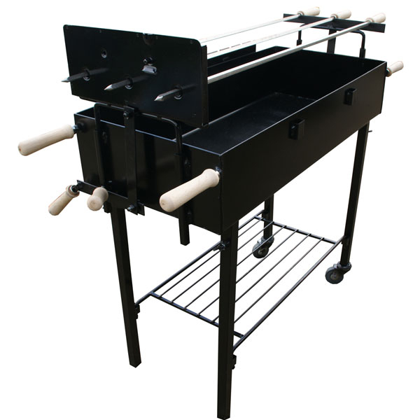 Charcoal Grill Cypriot Foukou DELUXE Black 80Χ36 cm | Korakas| Image 2