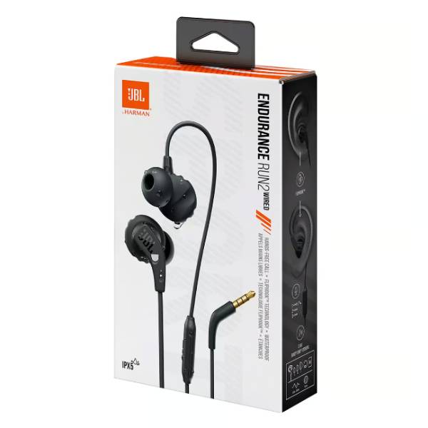 JBL Endurance Run 2 In-Ear Headphones, Black | Jbl| Image 5