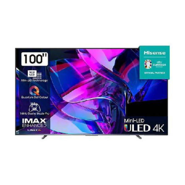 HISENSE 100U7KQ QLED Mini LED 4K UHD Smart Τηλεόραση, 100'' | Hisense