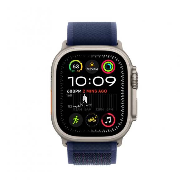 APPLE Smartatch Ultra 2 GPS + Cellular 49mm, Φυσικό Titanium με Blue Trail Λουράκι Loop - M/L | Apple