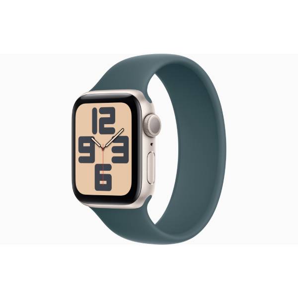 APPLE Smartwatch SE GPS 40mm, Starlight Αλουμίνιο με Lake Green Αθλητικό Loop Λουράκι | Apple