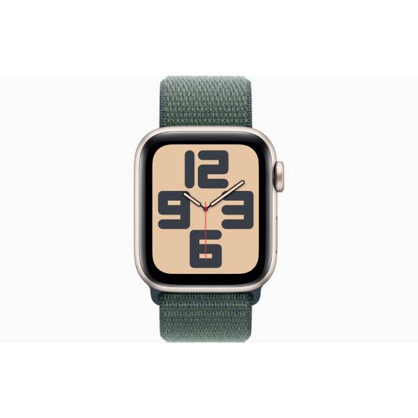 APPLE Smartwatch SE GPS + Cellular 40mm, Starlight Αλουμίνιο με Lake Green Αθλητικό Λουράκι Loop | Apple| Image 2