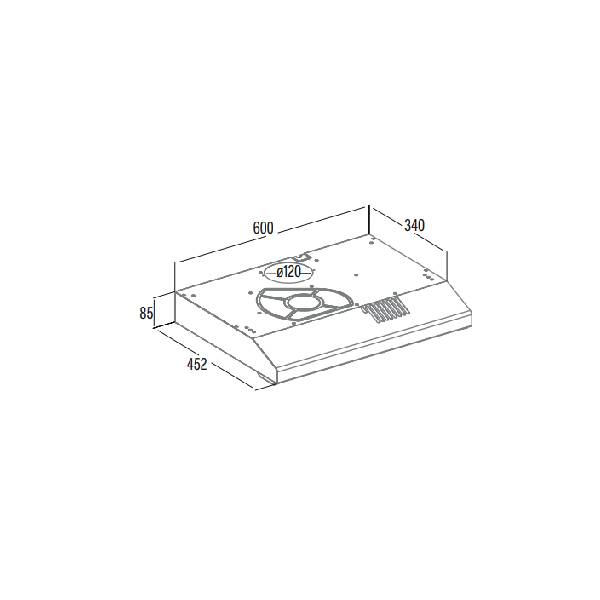 ZAFIR BRIZO 6W Free Standing Hood, White | Zafir| Image 2