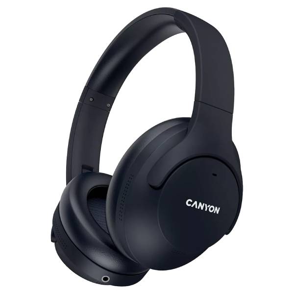 CANYON Over-Ear OnRiff 10 Wireless Headphones with Microphone, Black