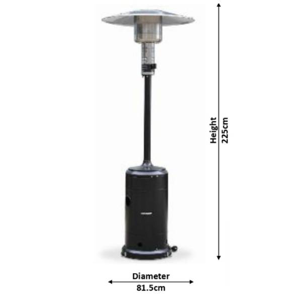 MATESTAR MAT-1207BK Outdoor Gas Heater  | Matestar| Image 2