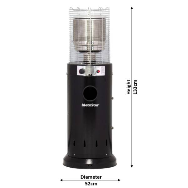 MATESTAR MAT-H1BK Outdoor Gas Heater | Matestar| Image 2