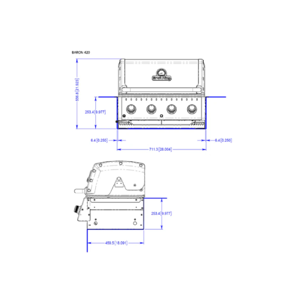 BROIL KING BARON 420 BI Built In Gas Grill 4 Burners | Broil-king| Image 5