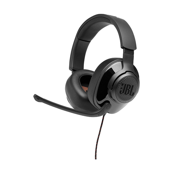 JBL Quantum 200 Over-Ear Headphones, Black