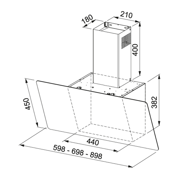 FRANKE FPJ 615 V BK Vertical Evo Hood | Franke| Image 2