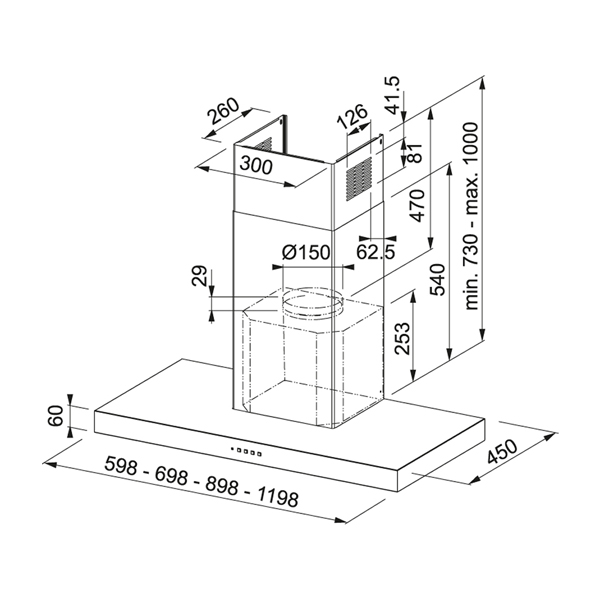 FRANKE FDF EV8 60 XS Chimney Hood, 60 cm | Franke| Image 2