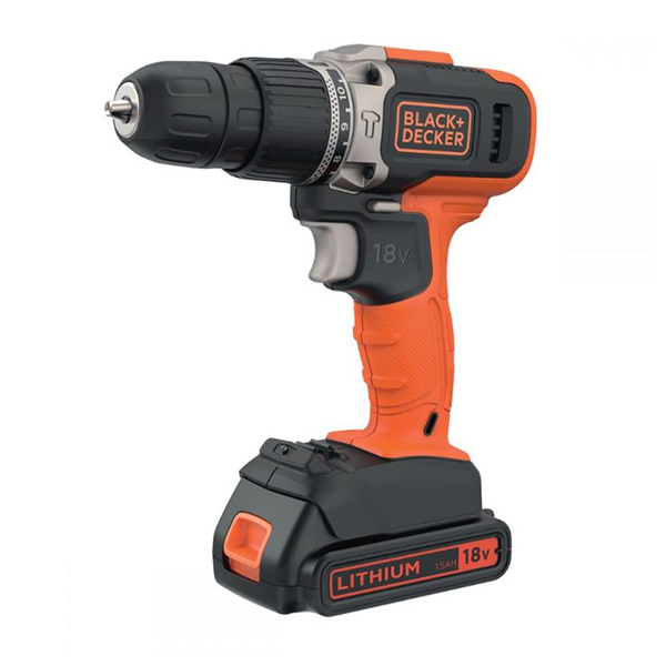 BLACK & DECKER BCD003C1 Cordless Impact Drill Driver 18V, 1X1.5 Ah