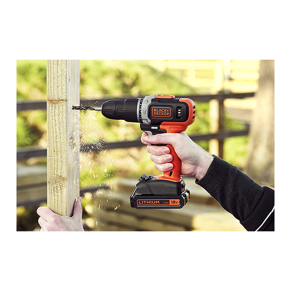 BLACK & DECKER BCD003C1 Cordless Impact Drill Driver 18V, 1X1.5 Ah | Black-decker| Image 3