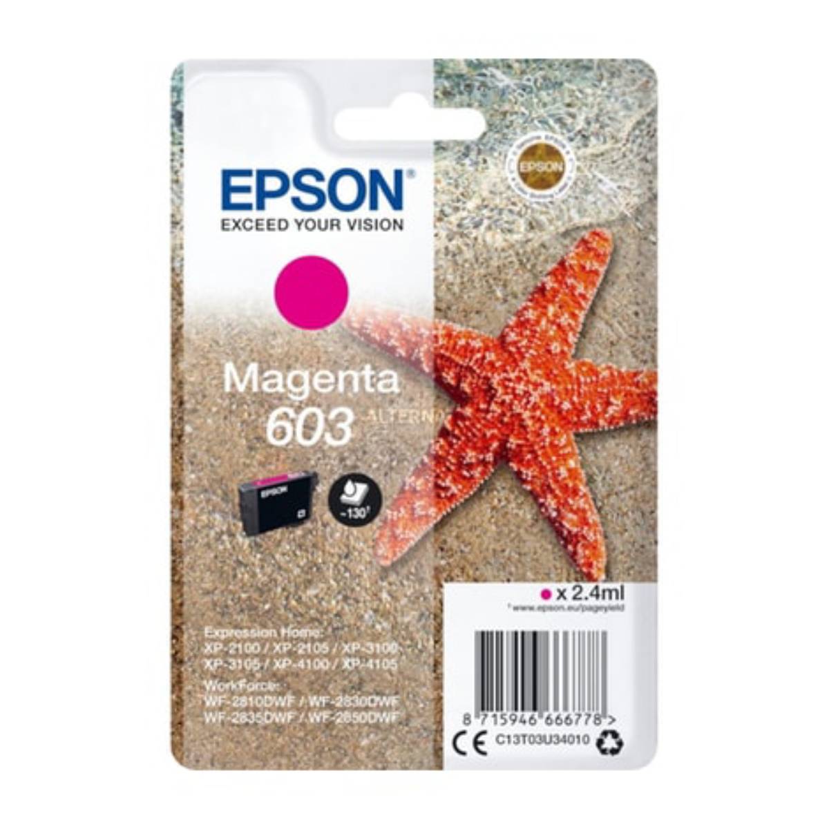 EPSON 603 Ink, Magenda 