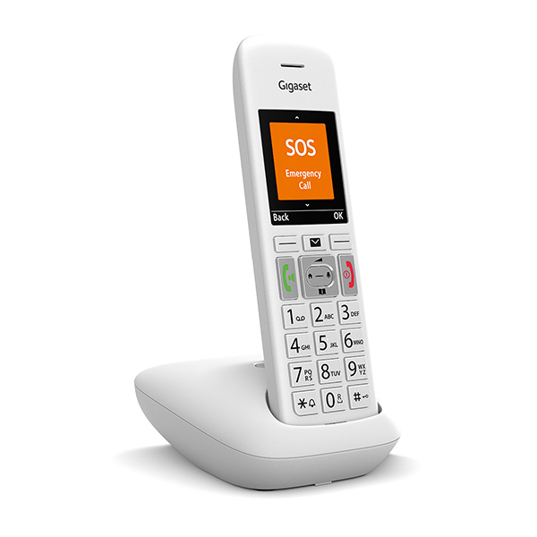 GIGASET E390 Cordless Phone, White