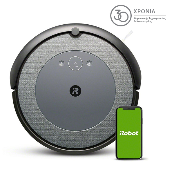 iRobot i3 Bagless Robotic Vacuum Cleaner, Grey