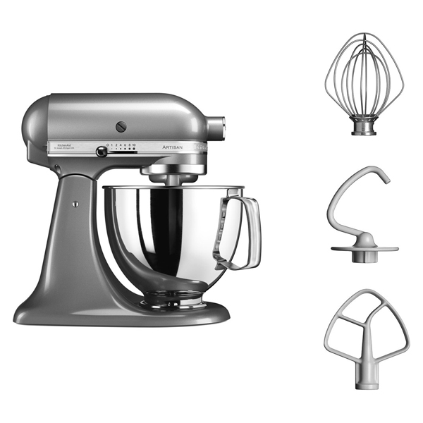 KITCHENAID 5KSM125BCU Κουζινομηχανή, Γκρίζο | Kitchenaid| Image 2