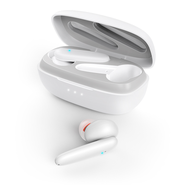 HAMA 00184079 Passion Clear True Wireless Headphones, White