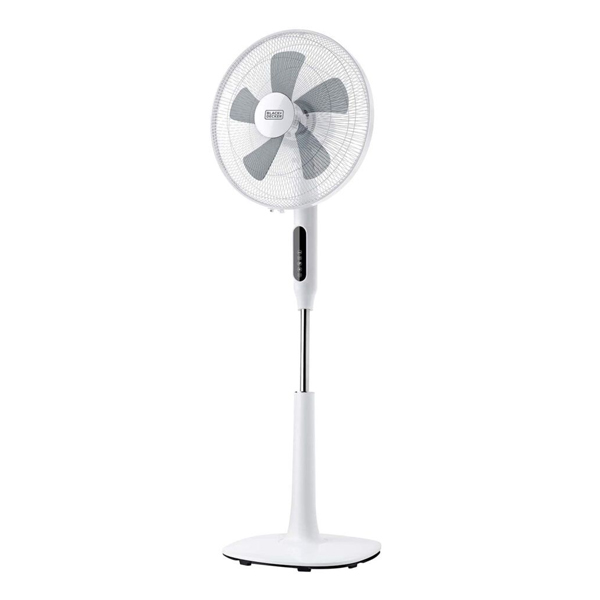 BLACK & DECKER ES9440170B Floor Fan with Remote Control 16", White