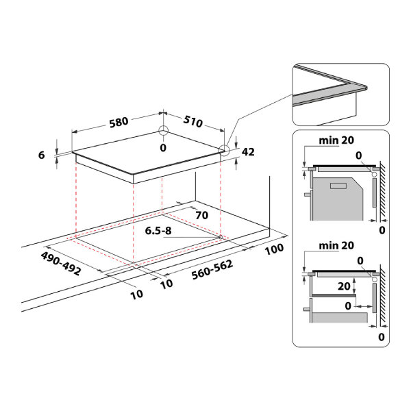 WHIRLPOOL AKT 8090 LX Hob | Whirlpool| Image 2