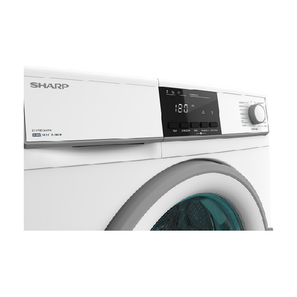 SHARP ESHFB014AWAEE Washing Machine 10kg, White | Sharp| Image 3